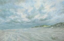 “Windkracht 10” (2024) – olieverf op paneel, 20 x 28 cm