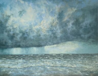 “Bergen aan Zee” (2023) – olieverf op linnen, 30 x 40 cm
