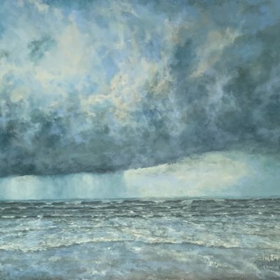 “Bergen aan Zee” (2023) – olieverf op linnen, 30 x 40 cm